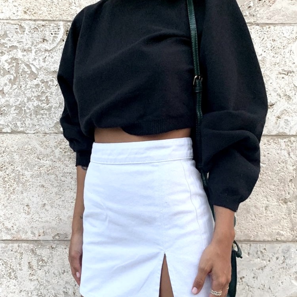 Banana republic cropped crewneck